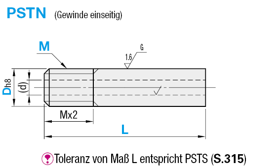 Edelstahlrohre/Dickwandig/Einseitig mit Außengewinde/Beidseitig mit Außengewinde:Verwandte bildanzeige