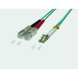 LWL-Duplex LC-SC 50 / 125µ OM3 - aqua