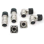 Wasserdichter Steckverbinder, klein, mit einfachwirkender Verriegelung, Serie CM10, Ausführung (D6) 