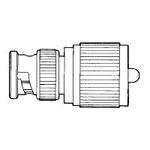 BNC-P-Koaxial-Adapterstück