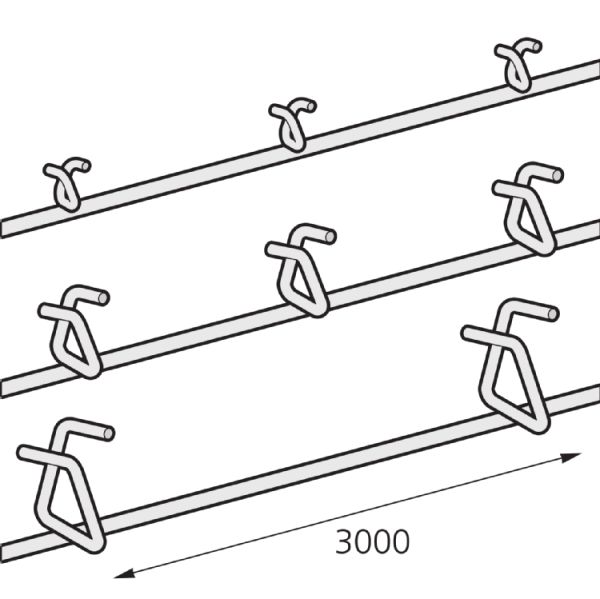 Gitter-Kanal, SWS Single Wire System, V4A