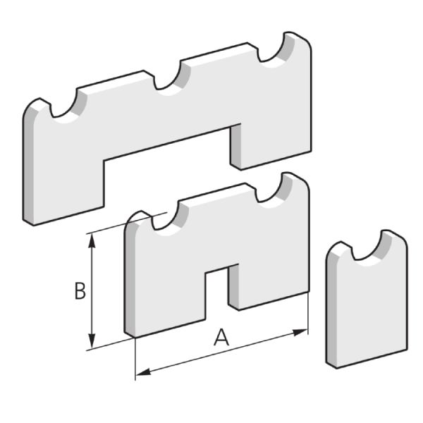 Gitter-Kanal, SWS Halteplatte, V4A