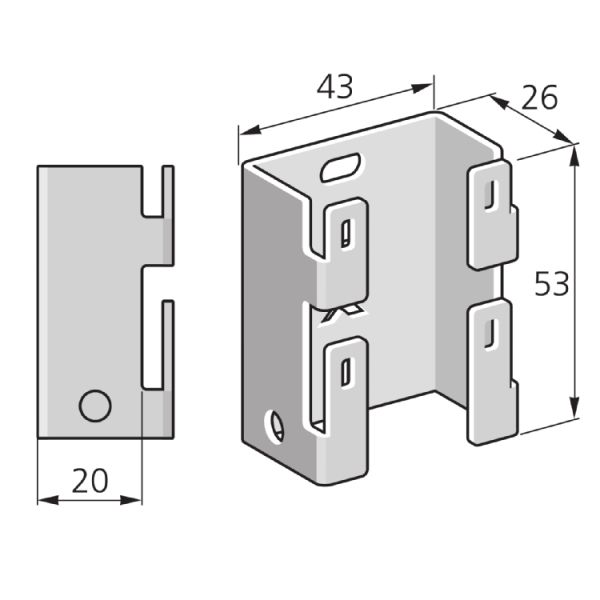 Gitter-Kanal, Wand­konsole Mini X10