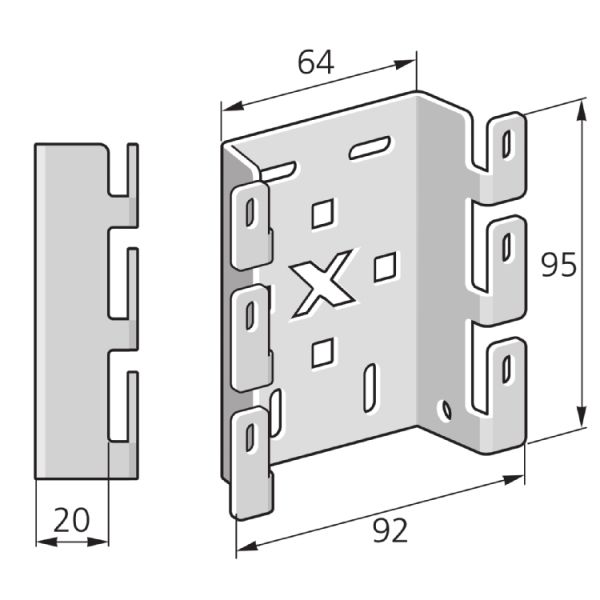 Gitter-Kanal, Wand­konsole X10