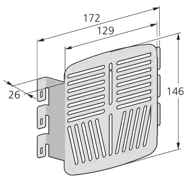 Gitter-Kanal, Universal Montageplatte X63