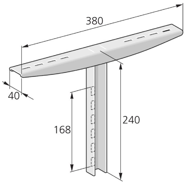 Gitter-Kanal, Boden­stütze X16