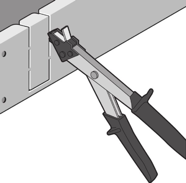 Blechknabber für Kabelkanäle