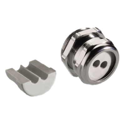Kabelverschraubung UNI Stecker, Edelstahl V2A, mit Geteiltem Dichteinsatz
