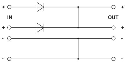 Diodenmodul für DIN-Schiene, QUINT4-DIODE