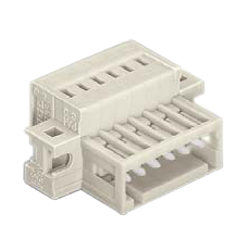 Federsteckverbinder, Serie 734, 3,5 mm Rastermaß, Stecker mit Flansch mit Schraubbefestigung