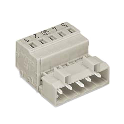 Federsteckverbinder, mit Schutz gegen fehlerhafte Verbindungen, Serie 721, 5 mm Rastermaß, Stecker