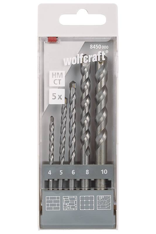 Hartmetall - Mauerwerk-Spiralbohrer- Bit-Set
