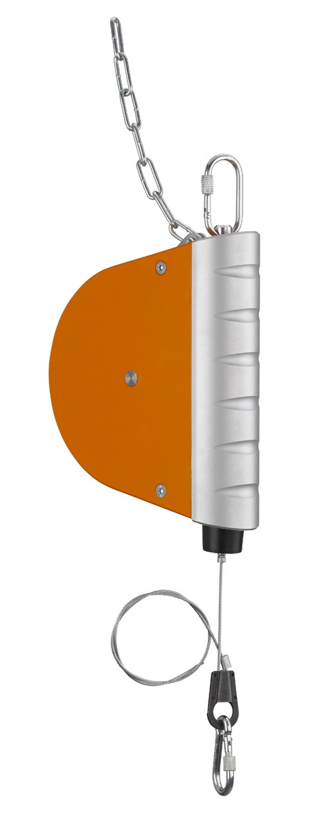 7222-AIR-Federzug mit automatischer Arretierung und Spiralschlauch