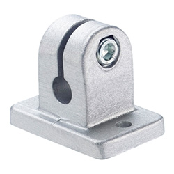 Fuß-Klemmstücke für Rundsäulen / GN 145.1 / Aluminium / Flanschform