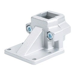 Fuß-Klemmstücke für Quadratsäulen / GN 166 / Aluminium