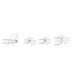 C-Seitenschneider Mini, 1-Spiralnut Typ Front-Fasen
