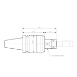 Mega Synchro Gewindeschneiderhalter (Gewinde mit großem Durchmesser für MGT36) 