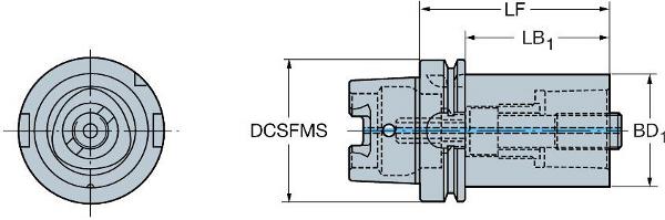 SANDVIK HSK auf Coromant Capto-Adapter