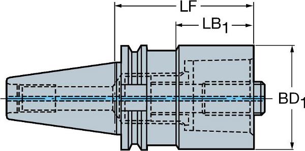 SANDVIK BIG-PLUS CAT-V auf Coromant Capto-Adapter