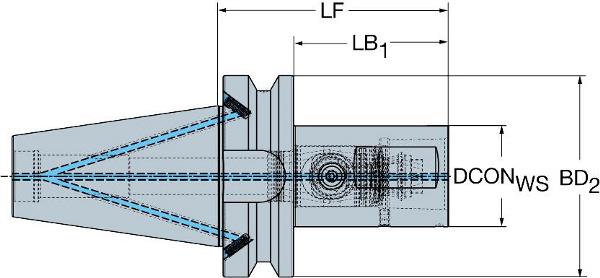 SANDVIK BIG-PLUS MAS-BT auf Coromant Capto-Adapter mit Schnellwechsel