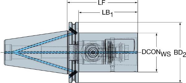 SANDVIK BIG-PLUS ISO auf Coromant Capto-Adapter mit Schnellwechsel