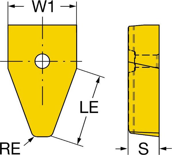 SANDVIK CoroMill 176 Wendeplatte für das Zahnradfräsen