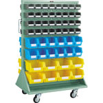 Platten-Schubladenschrank (doppelseitig, mit Rollen)