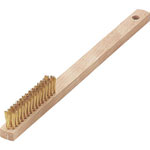 Messingbürste mit Holzgriff