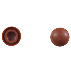 Abdeckkappen für Linsenschrauben / CPNHBR-PL-M4-14.6 / Weich-PVC / braun