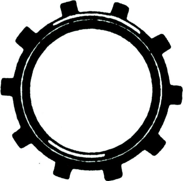 Zackenringe für Bohrungen / Seegerringe, Modell ZJ / Stahl