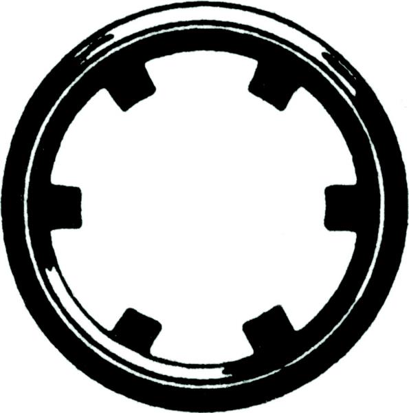 Zackenringe für Wellen / Seegerringe, Modell ZA / Stahl