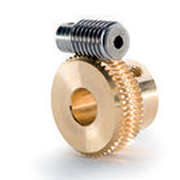Schneckenräder / SNSG □□□, SRBS □□□ / Stahl, Bronze / helikoidal / Modul 0.3, 0.6