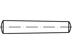 Kegelstifte / rostfreier Stahl, Stahl / DIN 1-B, ISO 2339-B, DIN EN 22339