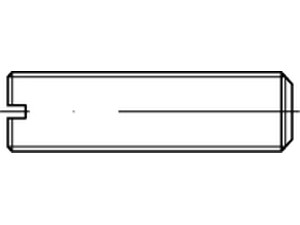 Gewindestifte / 00551 / DIN 551 / Schlitz / flaches Ende