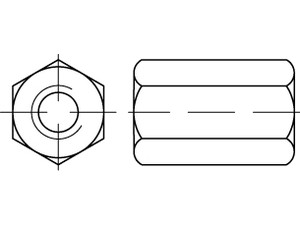 DIN 6334 Sechskantmuttern
