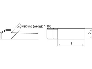 Nasenkeile / 06887□□□ / Stahl / DIN 6887