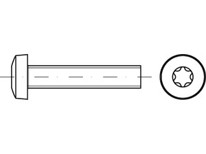 Linsenkopfschrauben / Innensechsrund/ rostfreier Stahl / DIN 7985 / 926