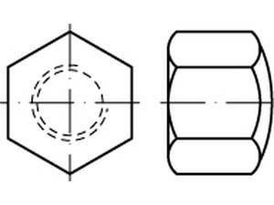 DIN 917 Sechskant-Hutmuttern
