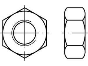 Sechskantmuttern / Titan / DIN 934 / 00934