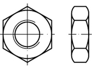 Sechskantmuttern / Feingewinde / Material wählbar / DIN 936 / 00936