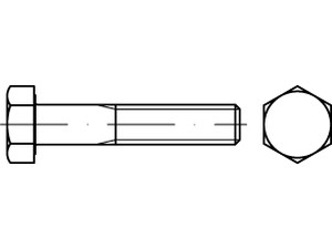 Sechskantschrauben / rostfreier Stahl, Stahl / Festigkeit wählbar / Beschichtung wählbar / ISO 4014