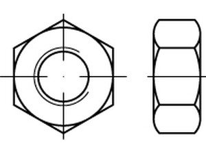 ISO 8673 Sechskantmuttern mit Feingewinde