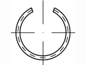 Sicherungsringe, Sicherungsscheiben, Sprengringe für Bohrungen / 9926□□□ / Stahl / DIN 9926 / Runddraht