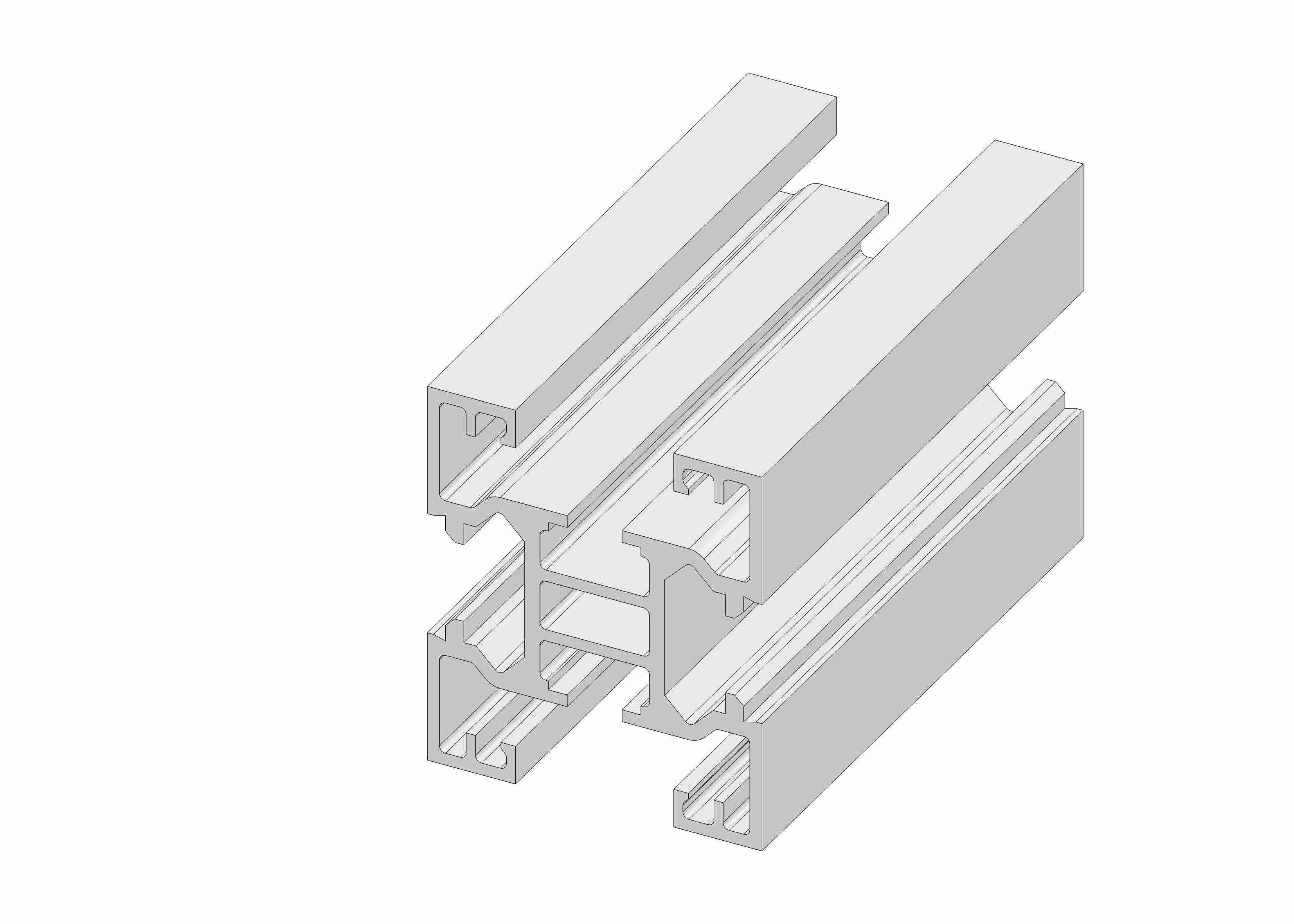 Chassisprofil 6 m 55 x 63.4-F25E - 55