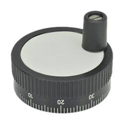 Zustellräder / GN 736.1 / Aluminium / eloxiert / mit, ohne Griff / Standard-Skala
