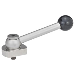 Exzenter-Spanngriffe mit Radialexzenter / GN 918 / Edelstahl / 15°