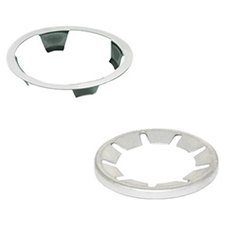 Krallen-Federringe, Krallenscheiben für Kugelrollen / GN 509.3 / Edelstahl, Stahl, Nylon