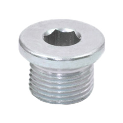 Verschlussschrauben / Stahl / verzinkt / Innensechskant / mit Metalldichtung / DIN 908