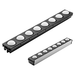 Kugelrollenleisten für ELEROLL Rollenbahnen / 429801 / POM, PA Technopolymer