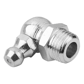 Schmiernippel Kegelform nach DIN 71412, Form C, abgewinkelt 90°, Sechskant (97940)